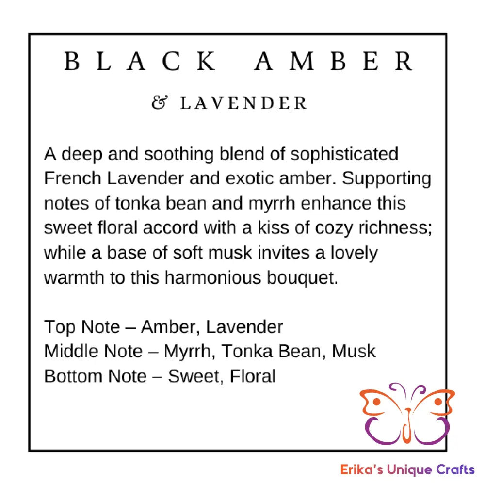 Fragrance Sachet Black Amber & Lavender Sachet