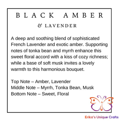 Fragrance Sachet Black Amber & Lavender Sachet