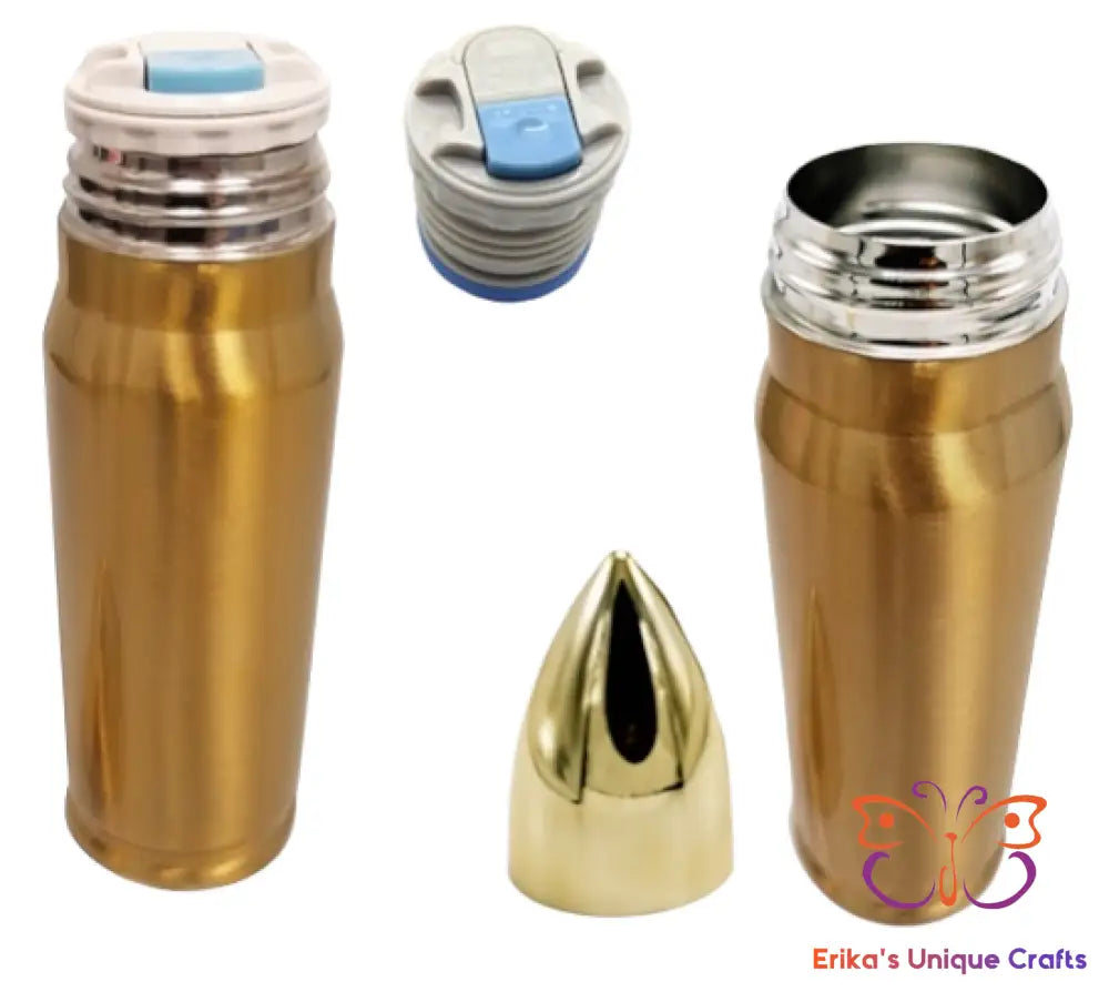 FU Skull Bullet Thermos - Erikas Crafts