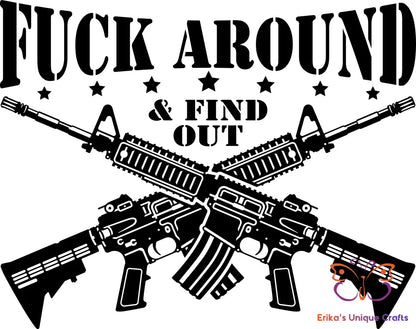 Fuck Around AR Bullet Thermos Tumbler Bullet Thermos