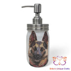 German Shepherd Mason Jar Soap Dispenser Mason Jar