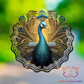 Gold Peacock Wind Spinner Wind Spinner