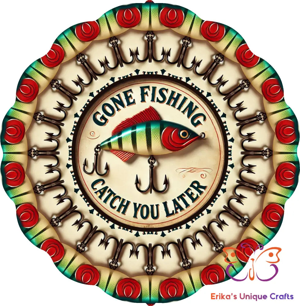 Gone Fishing Wind Spinner Wind Spinner