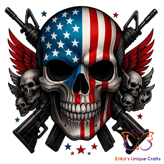 Guns & Skulls Color Thermos Tumbler Bullet Thermos