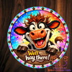 Hay There Cow Door Sign - Door Sign