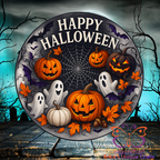 Happy Halloween Metal Door Sign
