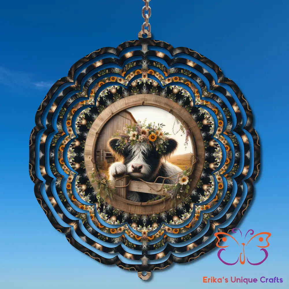 Highland Calf Wind Spinner Wind Spinner