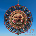 Highland Cow Welcome Wind Spinner Wind Spinner