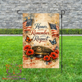 Honor Remember Respect Garden Flag