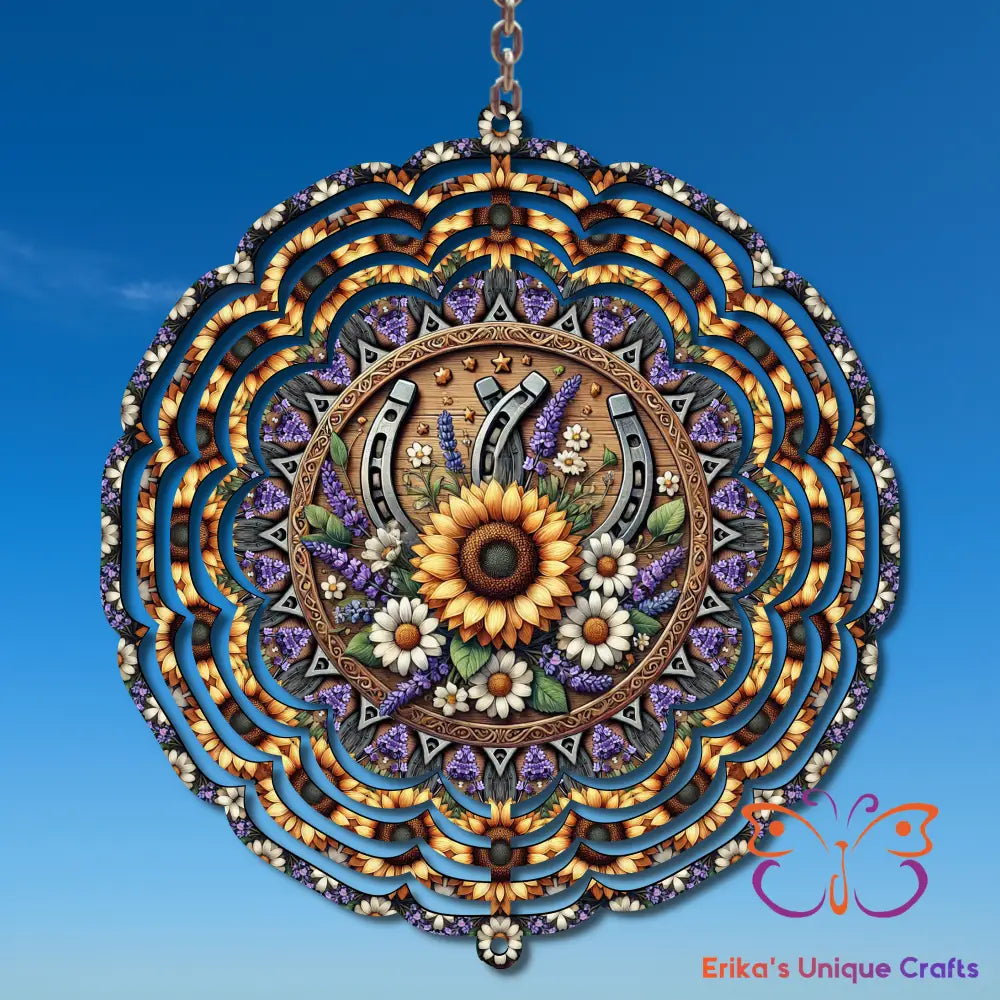 Horseshoes and Lilacs Wind Spinner Wind Spinner