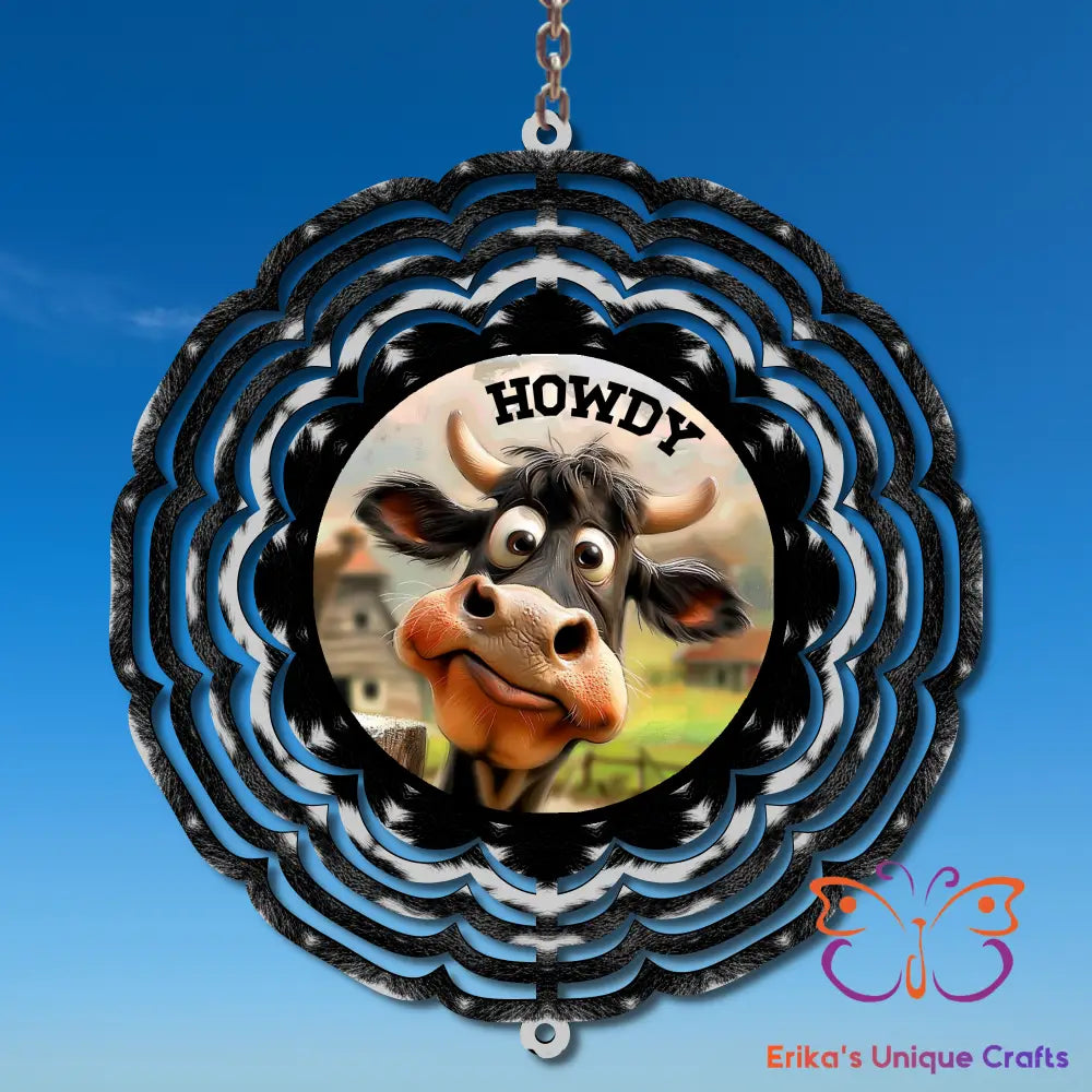 Howdy Cow Wind Spinner Wind Spinner