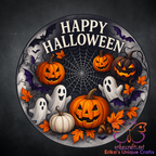 Happy Halloween Metal Door Sign