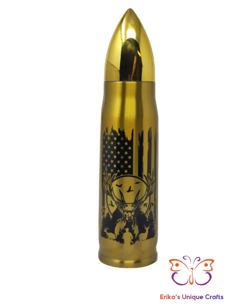 Hunter US Flag Bullet Thermos - Erikas Crafts