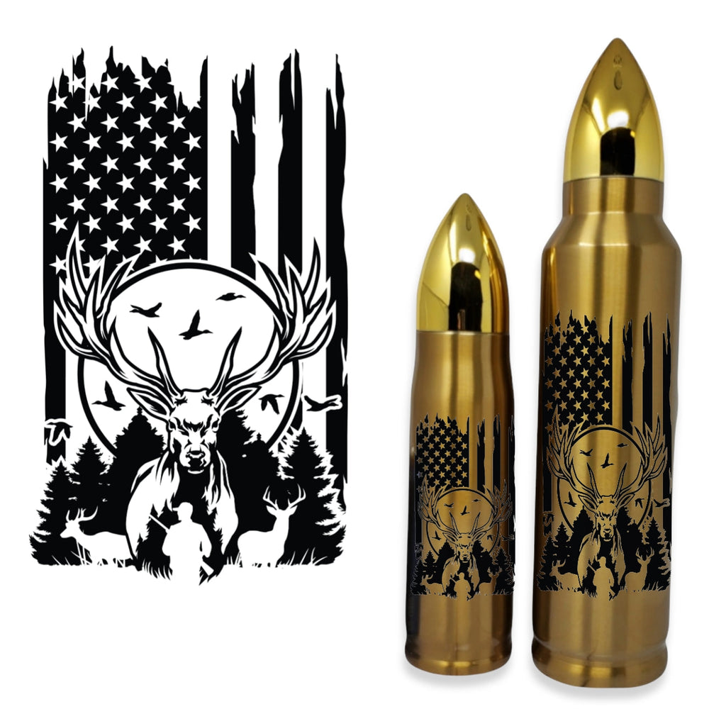 Hunter US Flag Bullet Thermos - Bullet Thermos