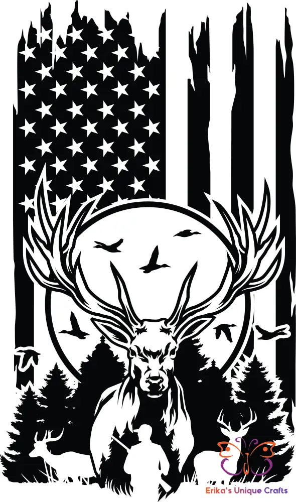 Hunter US Flag Bullet Thermos Bullet Thermos