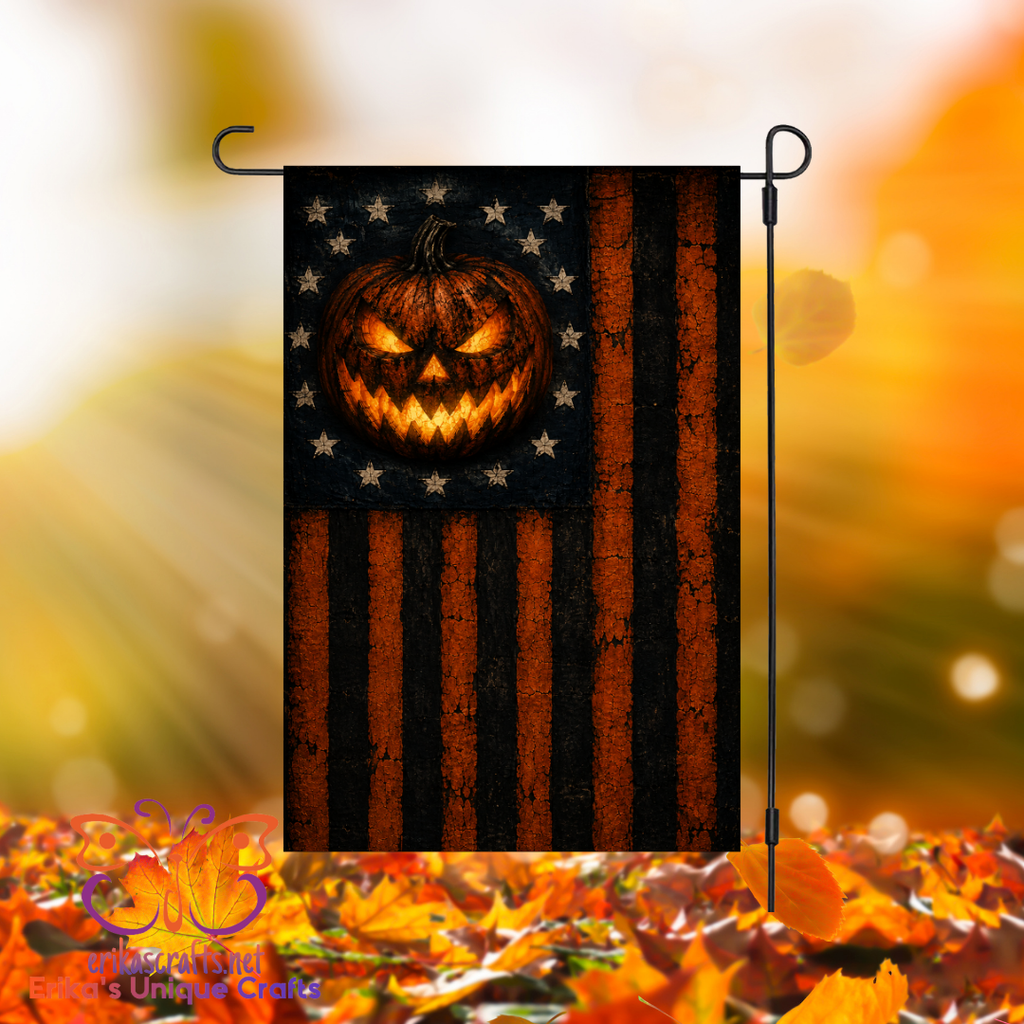 Jack-o'-lantern Flag Garden Flag