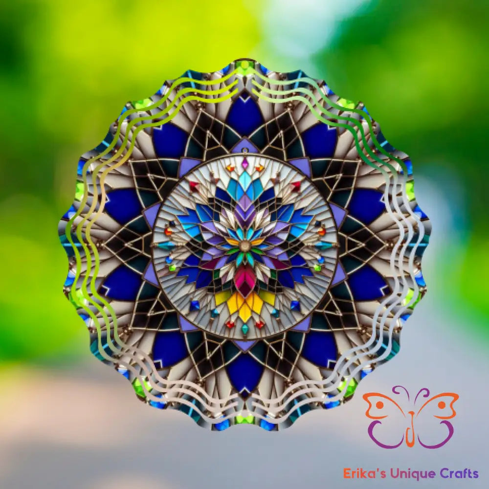 Kaleidescope Flower Wind Spinner Wind Spinner