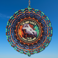 I'm not Lazy Cat Wind Spinner