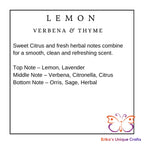 Lemon Verbena & Thyme Wax Melt Jar Wax Melt Jar