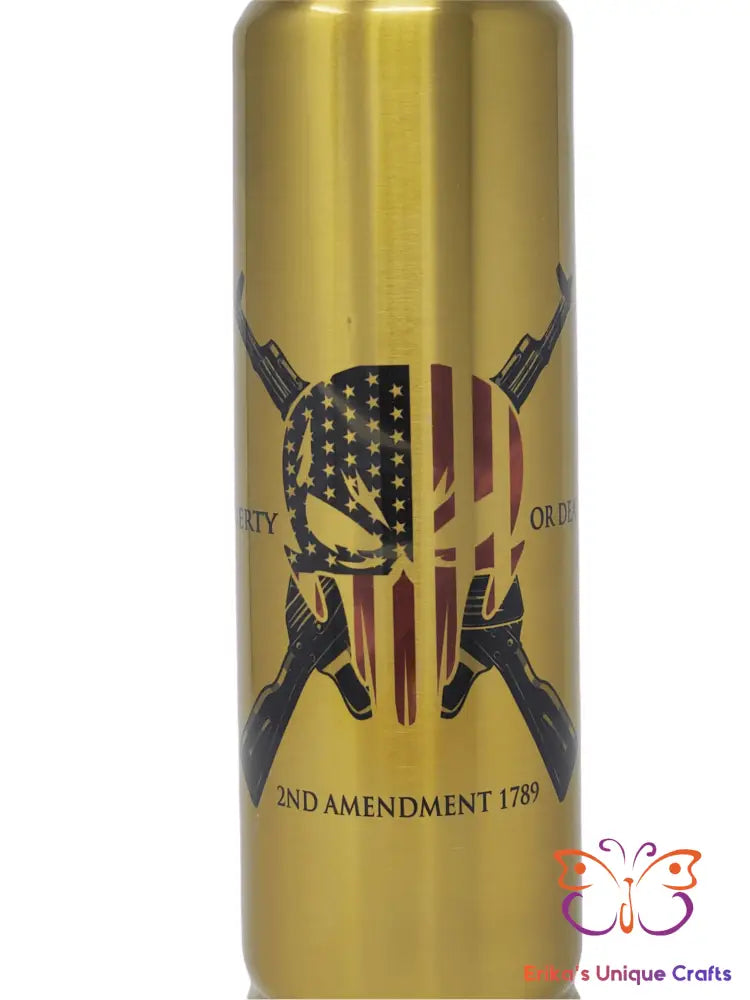 Liberty Or Death Bullet Tumbler - Erikas Crafts