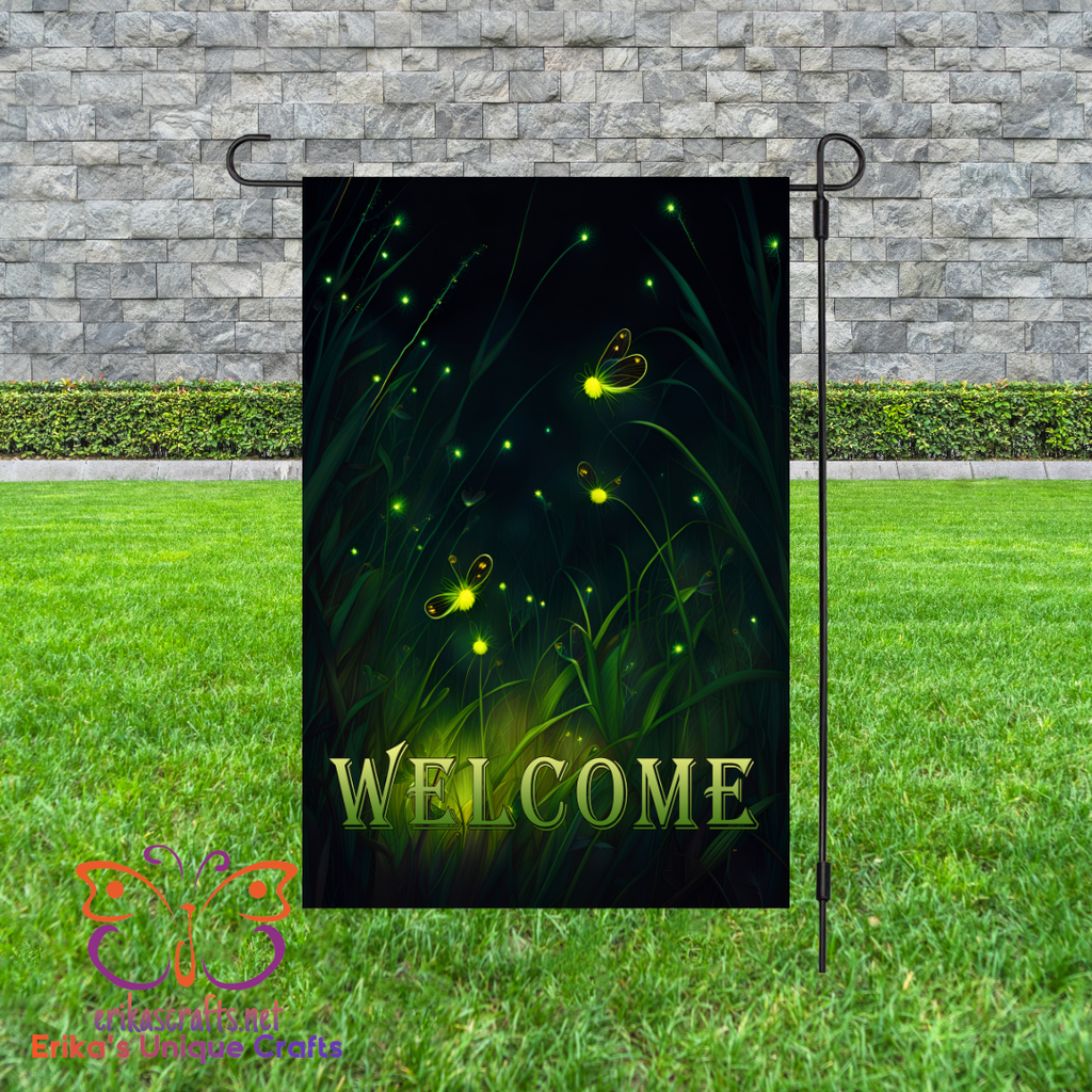 Fireflies Garden Flag