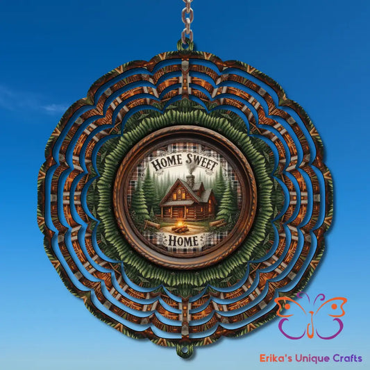 Log Cabin Wind Spinner Wind Spinner