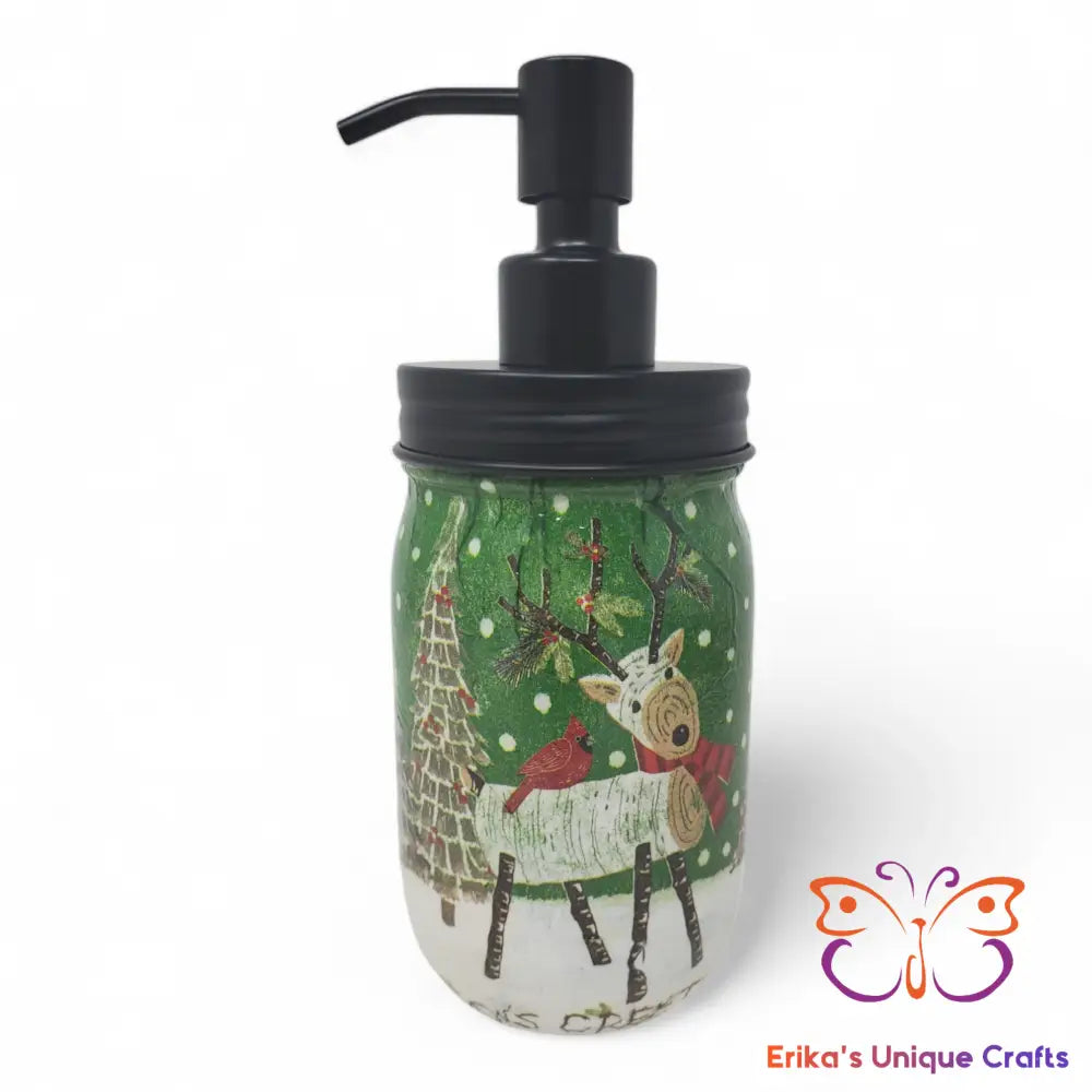 Log Deer Mason Jar Soap Dispenser Mason Jar