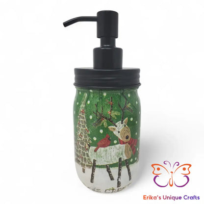 Log Deer Mason Jar Soap Dispenser Mason Jar