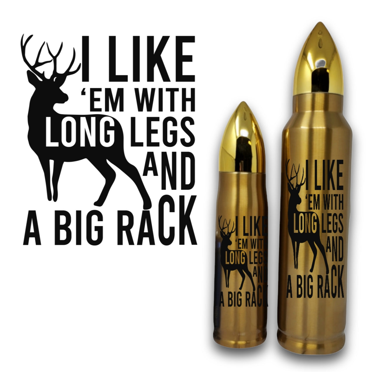 Long Legs and Big Rack Bullet Thermos Tumbler - Bullet