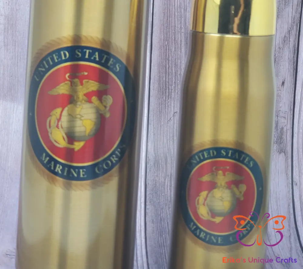 Marine Corp Bullet Thermos - Erikas Crafts