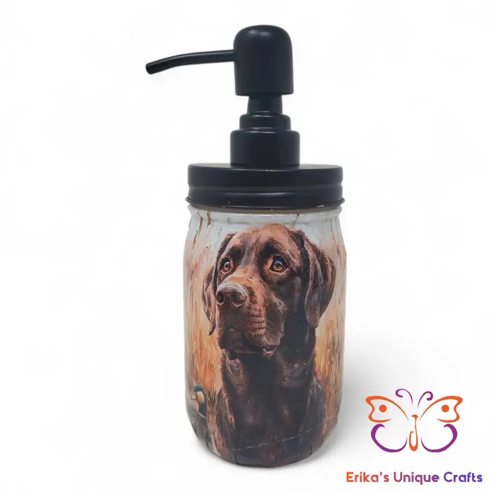 Mason Jar Soap Dispensers Chocolate Lab Soap Dispenser