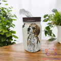 Mason Jar Tissue Dispenser Beagle & Butterfly Mason Jar