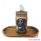 Mason Jar Tissue Dispenser Black Lab Mason Jar