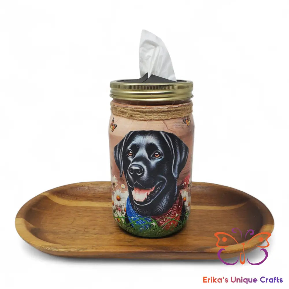 Mason Jar Tissue Dispenser Black Lab Mason Jar