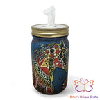 Mason Jar Tissue Dispenser Dario Dark Blue Mason Jar