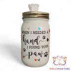 Mason Jar Tissue Dispenser Paw Mason Jar