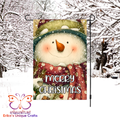 Merry Christmas Snowman Garden Flag - Garden Flag