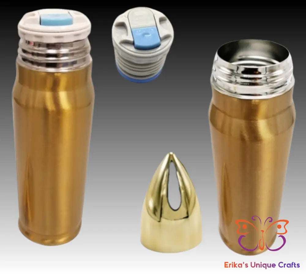 Messy Buns and Loaded Guns Bullet Thermos Tumbler Bullet Thermos