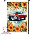 Muscle Car Welcome Garden Flag