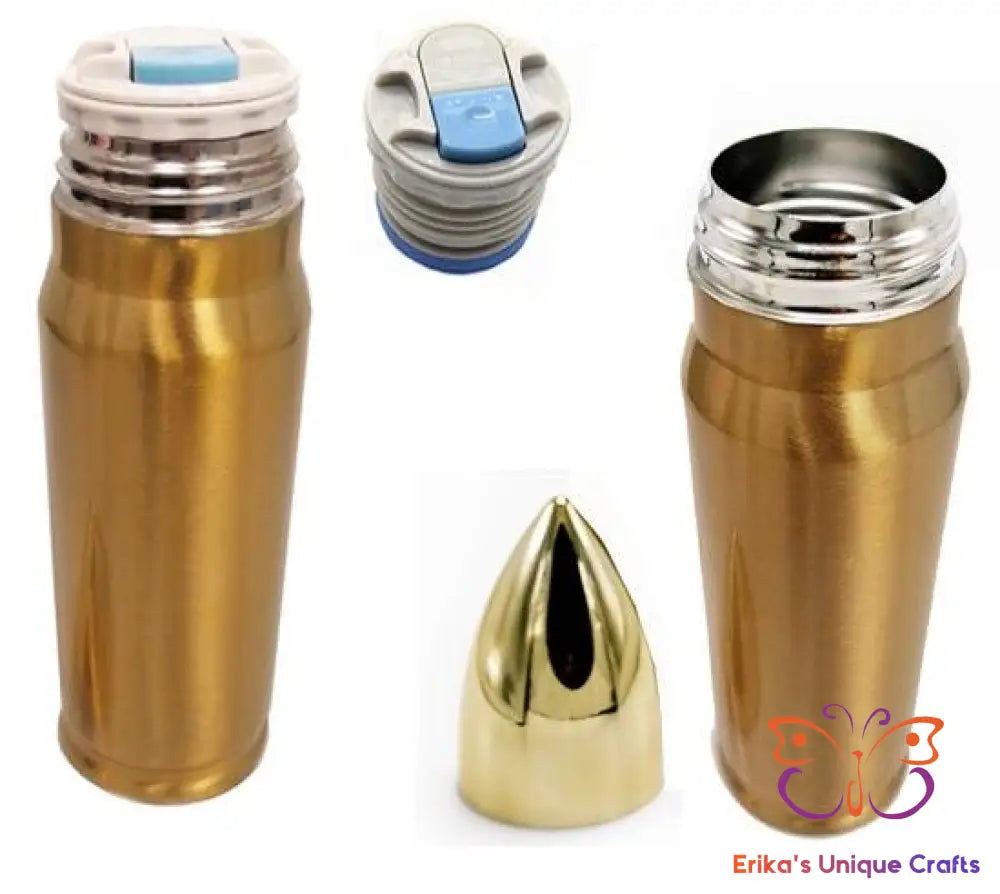 Mule Deer and Flag Bullet Thermos - Erikas Crafts