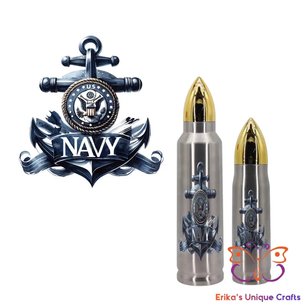 Navy Anchor Bullet Thermos Bullet Thermos