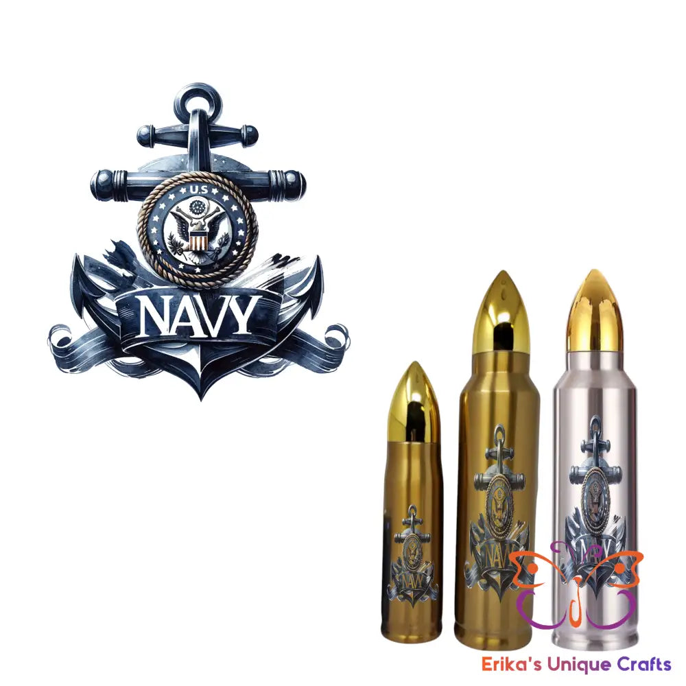 Navy Anchor Bullet Thermos Bullet Thermos