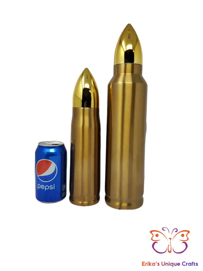 Navy Badge Bullet Thermos - Erikas Crafts