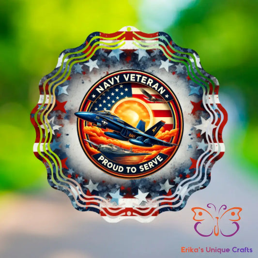 Navy Veteran Wind Spinner Wind Spinner