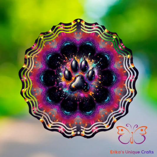 Neon Paw Wind Spinner Wind Spinner