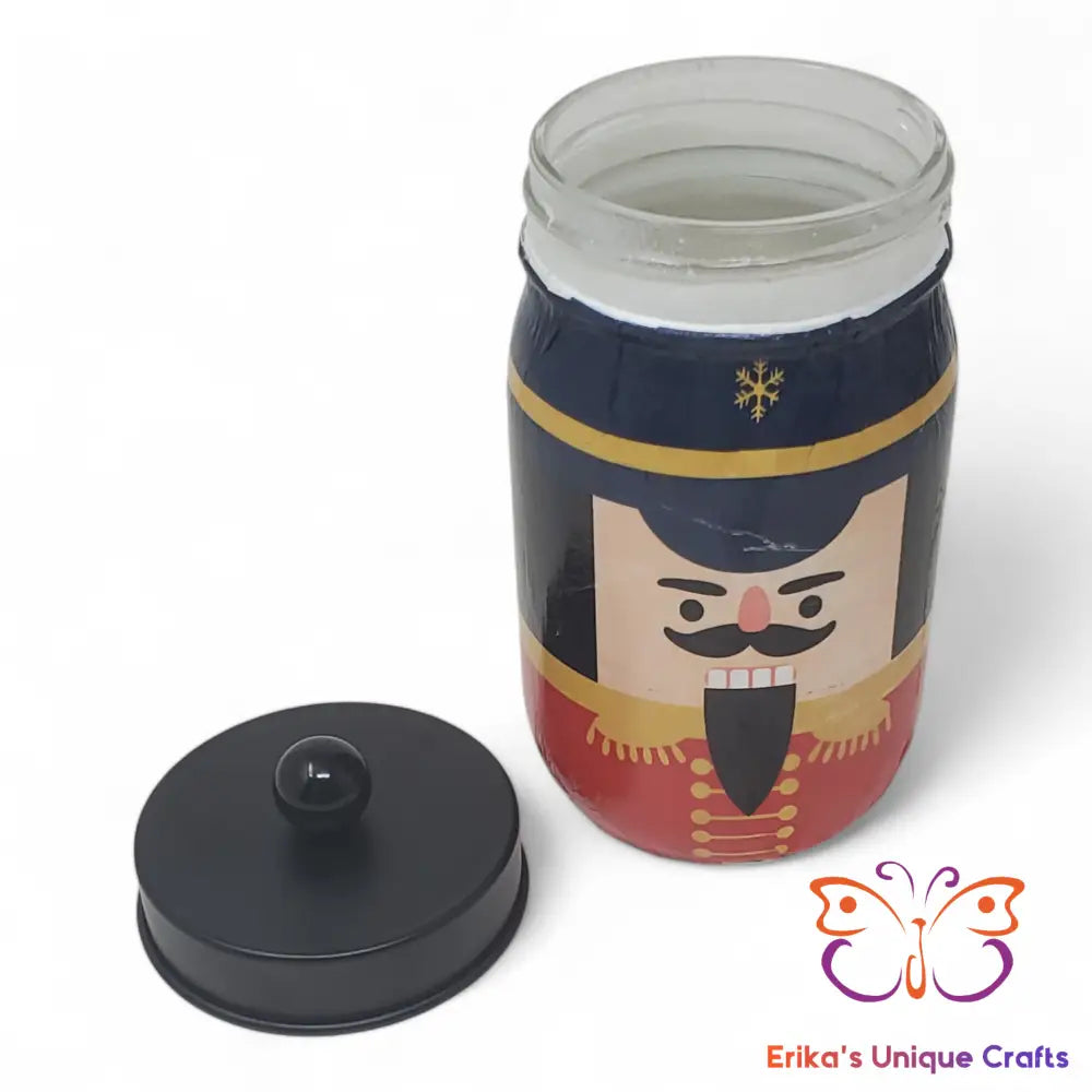 Nutcracker Mason Jar Apothecary Jar