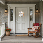 Orange Tabby All Guests Cat Metal Door Sign