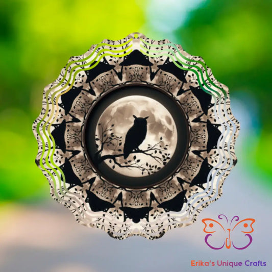 Owl Silhouette Wind Spinner Wind Spinner