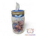 Pastel Seashells Mason Jar Tissue Dispenser Mason Jar