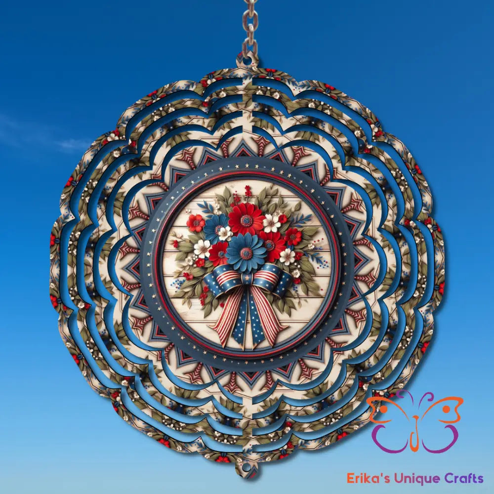Patriotic Bouquet Wind Spinner Wind Spinner
